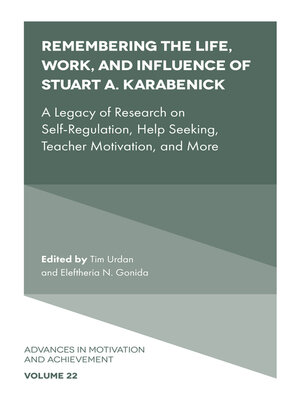 cover image of Remembering the Life, Work, and Influence of Stuart A. Karabenick